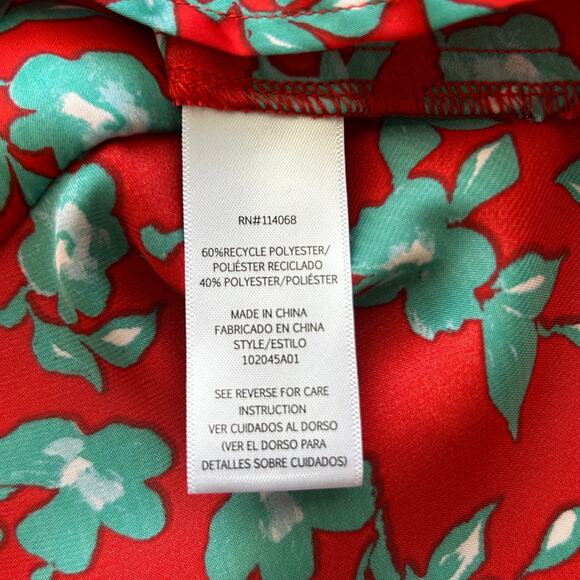 Love Whit by Whitney Port Floral Crop Top in Red - Picture 6 of 8